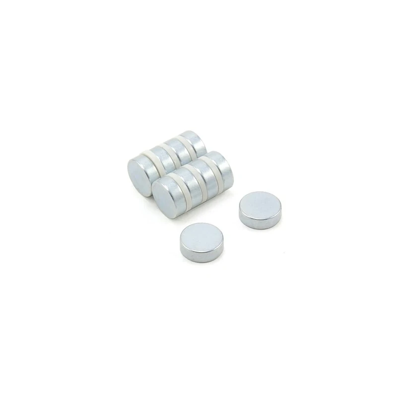 Zinc Plated N42 Neodymium Magnet for Arts, Crafts, Model Making, DIY, Hobbies, Office and Home - 15mm dia x 5mm thick - 5.4kg Pull - Pack of 100