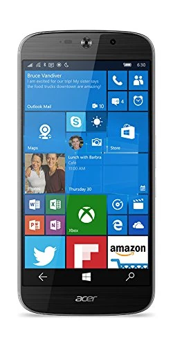 Acer Liquid Jade Primo LTE Windows 10 phone, 14 cm, 5.5 inch Amoled, 1920 x 1080 full HD, hexa core processor, 3GB RAM, 32GB memory, Microsoft Continuum, black