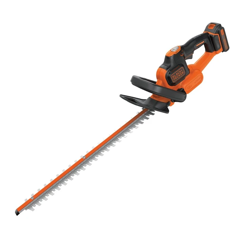 BLACK+DECKER Hedge Trimmer, 18V Lithium Ion Battery, Cordless, Anti-Jam, 45cm, Includes 2.0Ah Battery, GTC18452PC-GB