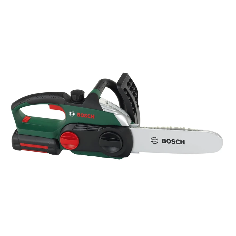 Theo Klein 8399 Bosch Chain Saw I Child-friendly, authentic replica of the original I Battery-powered saw with light and sound effects I Toy for children aged 3 years and up