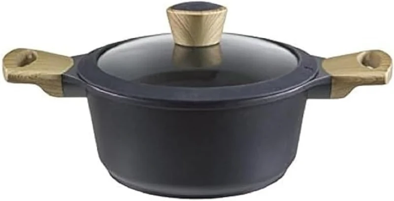 Beper Cast Aluminium Casserole Dish, Multi-Colour, 28 cm