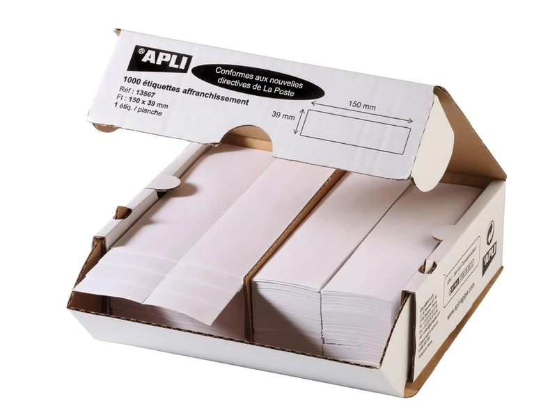 APLI 013567 Pack of 1000 Labels 150 x 39 mm Board