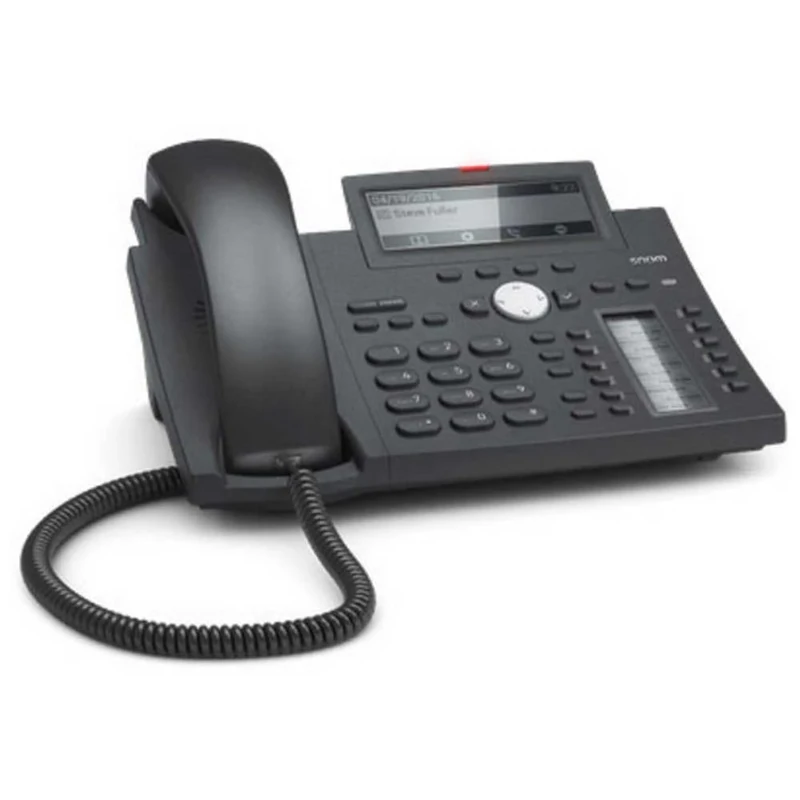 Snom D345 Desk Telephone (High-resolution Display,12 SIP identities,12 (48) Configurable,Self-labelling,Multicolored LED Keys),Black,00004260