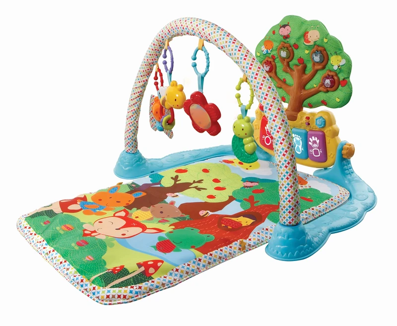 Vtech Baby Music Play Mat - Baby Blanket with Play Arch - With 4 Removable Play Elements, Colourful Piano Keys and Melodies - For Children 0-24 Months