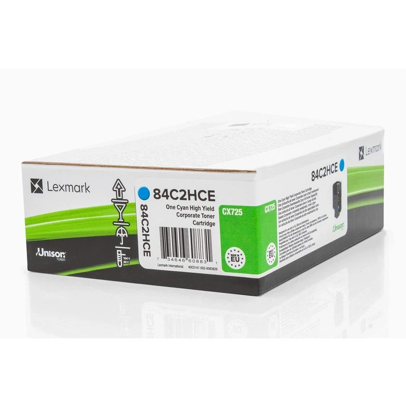 Lexmark 84C2HCE Laser Toner for CX725 - Cyan