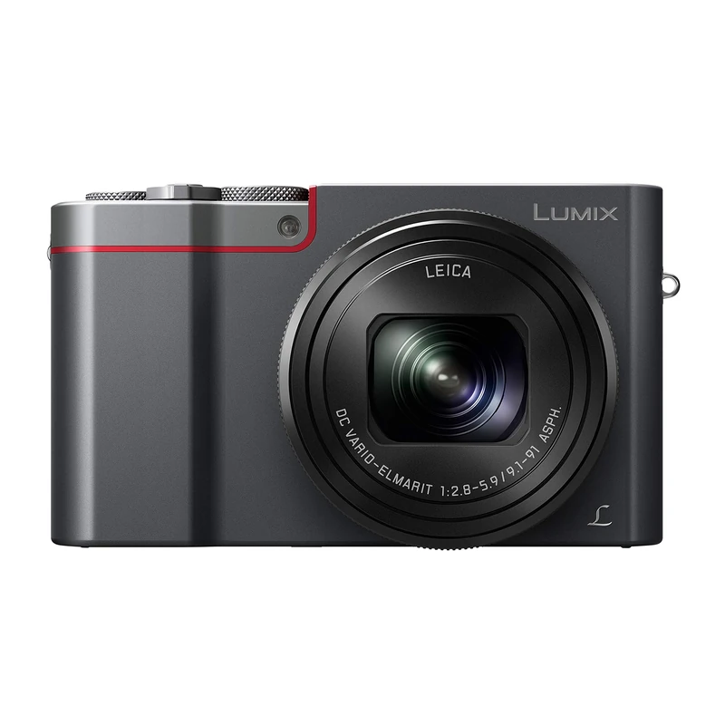 Panasonic Lumix TZ100 Expert Compact Camera (Large Sensor Type 1 Inch 20MP, Zoom Leica 10x F2.8-5.9, Viewfinder, Touch Screen, 4K Video, Stabilisation) Silver French Version