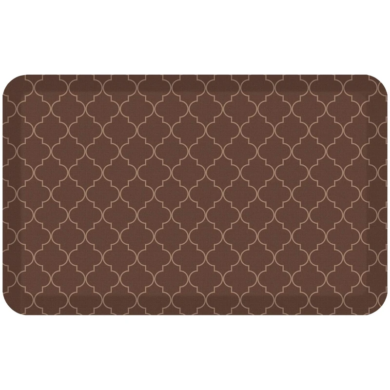 NewLife by GelPro Anti-Fatigue Designer Comfort Kitchen Floor Mat, 20x32”, Lattice Java Stain Resistant Surface with 3/4” Thick Ergo-Foam Core for Health and Wellness
