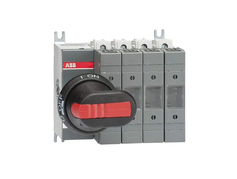 ABB OS32GB04N1P Switch Fuse, Front Operated, 4 Pole, British Standard, A2-A3, Handle and Shaft included (ABBOS32GB04N1P)