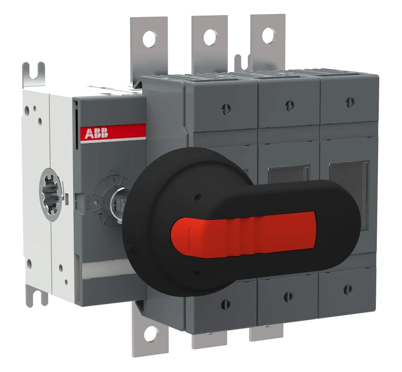 ABB OS100GB03P Switch Fuse, Front Operated, 3 Pole, British Standard, A2-A4, Handle and Shaft included (ABBOS100GB03P)