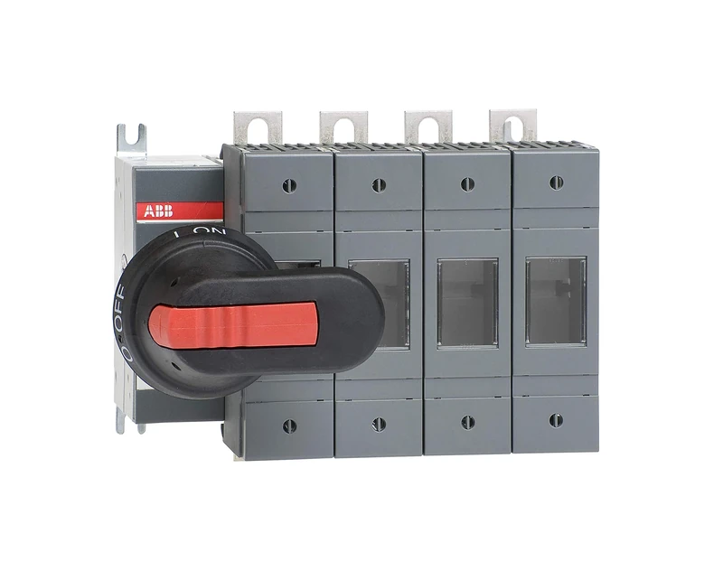 ABB OS125GB04N1P Switch Fuse, Front Operated, 4 Pole, British Standard, A2-A4, Handle and Shaft included (ABBOS125GB04N1P)