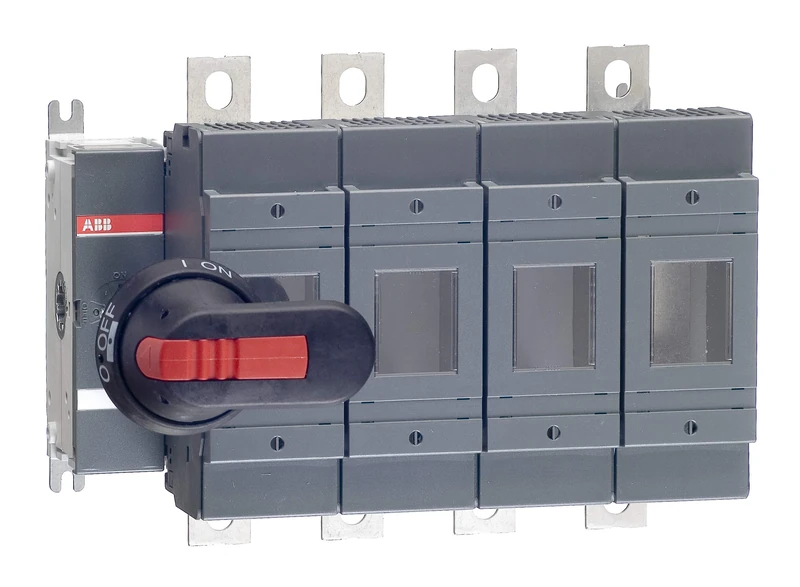 ABB OS250B04N2P Switch Fuse, Front Operated, 4 Pole, British Standard, B1-B3, Handle and Shaft included (ABBOS250B04N2P)