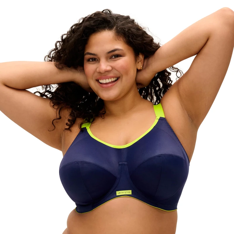 Elomi womens Full Coverage Sport Sports Bra, blue, 38F