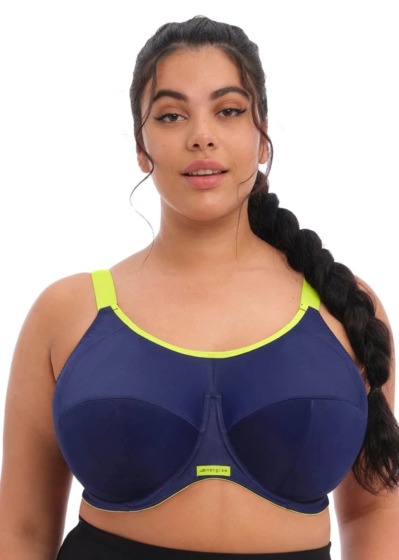Elomi Womens Energise Full Coverage Sports Bra - Blue 42D