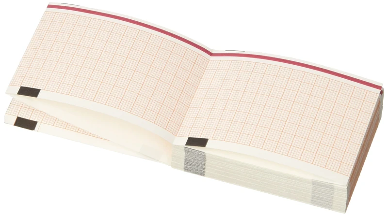 Gima 33017 Thermal Paper Pack Ecg, Orange Grid, 50 x 70 mm