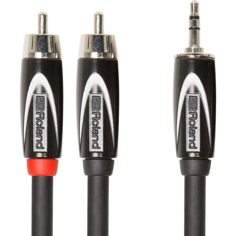 Roland Rcc-10-352Rv2 10Ft/ 3M Interconnect Cable, 3.5Mm Trs-Dual Rca Rcc-10-352R