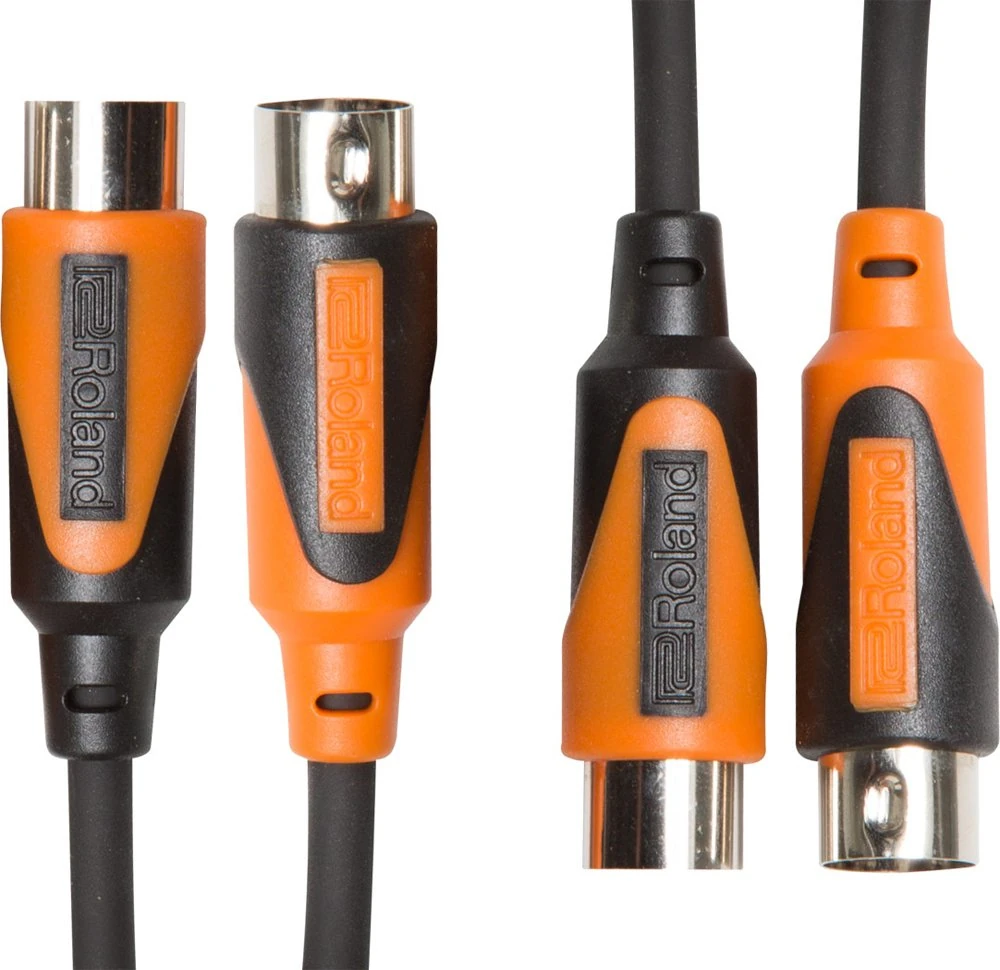 ROLAND Black Series Dual Midi Cable, 5 Ft./1.5 M - Rmidi-B5-Dual