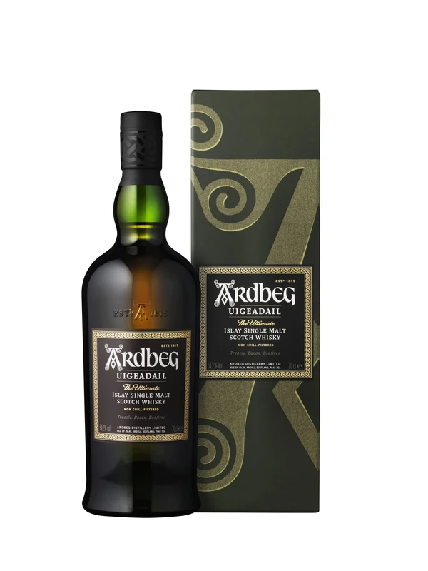 Ardbeg Uigeadail, Islay Single Malt Scotch Whisky, Peaty & Smokey, Gift Box,70cl