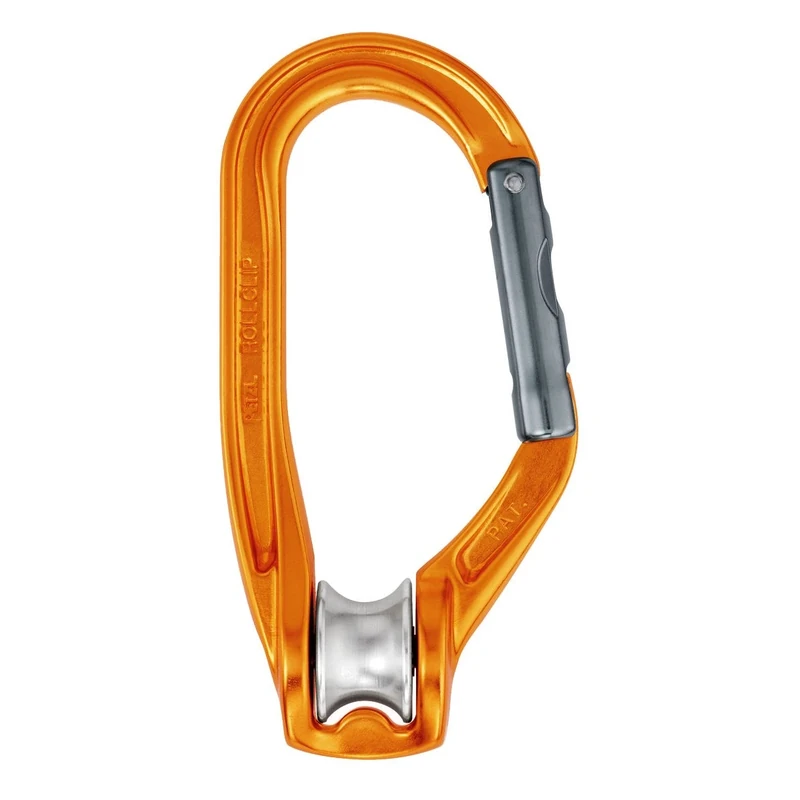 Petzl P74 Pulley Carabiner with Gate Opening On Side