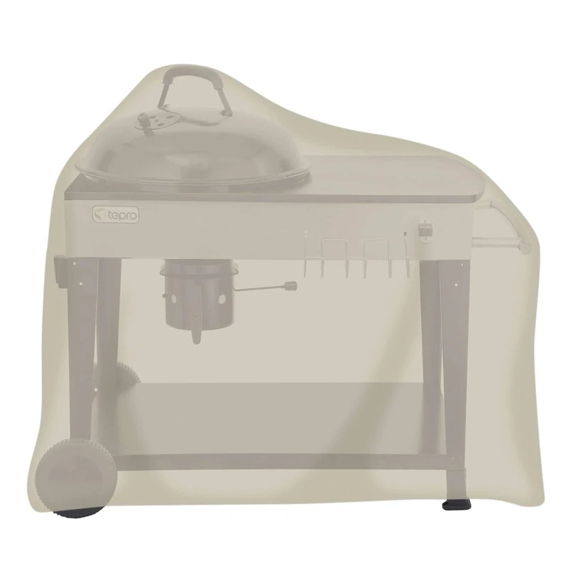 Tepro Universal Cover Kettle Barbecue Trolley, Beige, 75 x 120 x 110 cm 8612