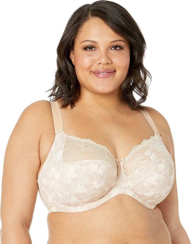 Elomi Women's Morgan Underwire Banded Bra, Beige, 38E