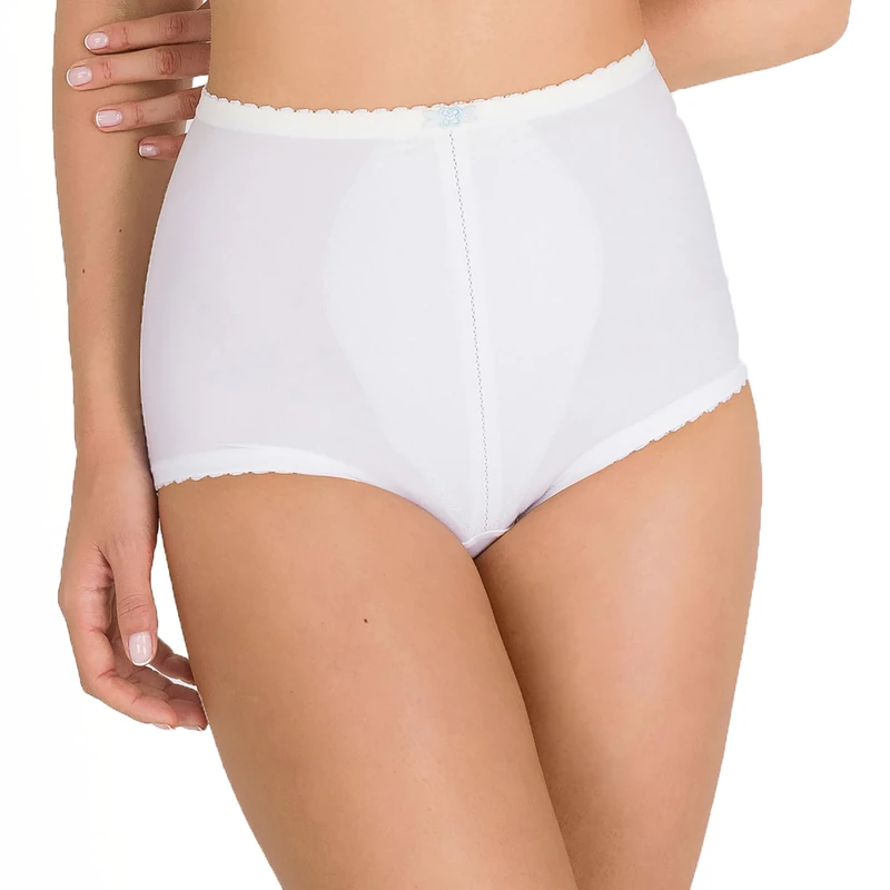 Playtex Women's I Cant Believe It's a Girdle Plain Shaping Control Knickers, White, 18 (Manufacturer Size:2X)