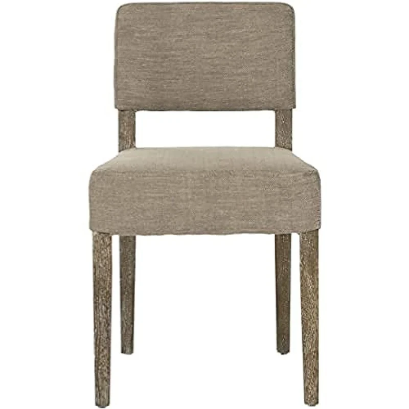 SAFAVIEH Set of 2 Modern Upholstered Accent Chairs, in Taupe