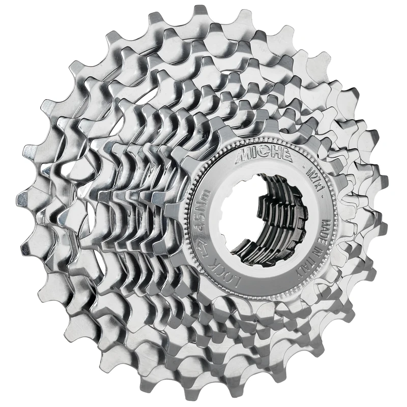 Miche Primato 10 Speed Cassette, Silver, 12/29t, Compatible with Campagnolo