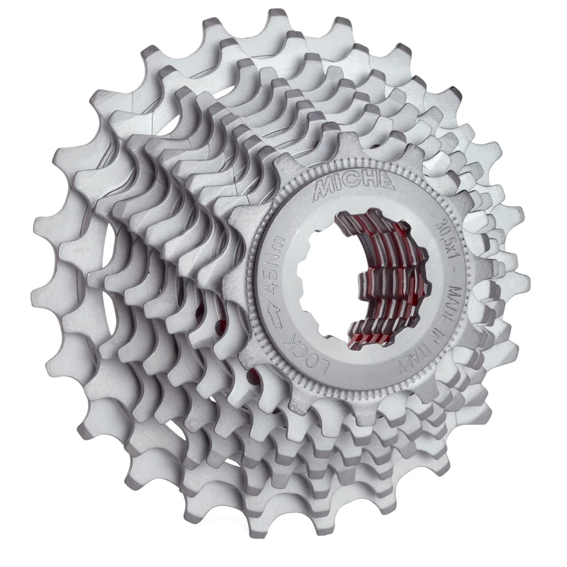 Miche Primato 10 Speed Cassette, Silver, 13/30t, Compatible with Shimano HG
