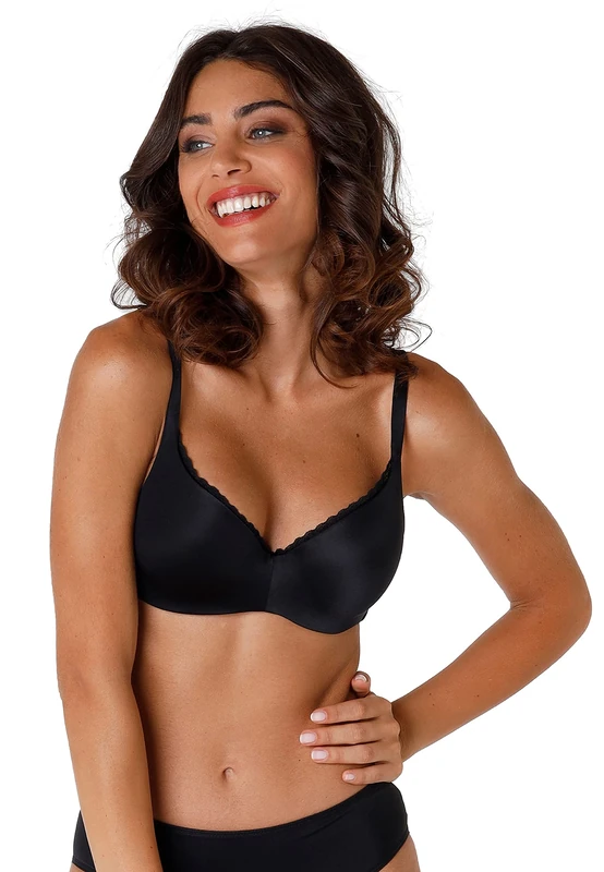 Lovable Women Reggiseno Con Ferretto Sfilabile 24H Lift Bra, Black (004-nero), Size 5-C / 38 C - Image 1