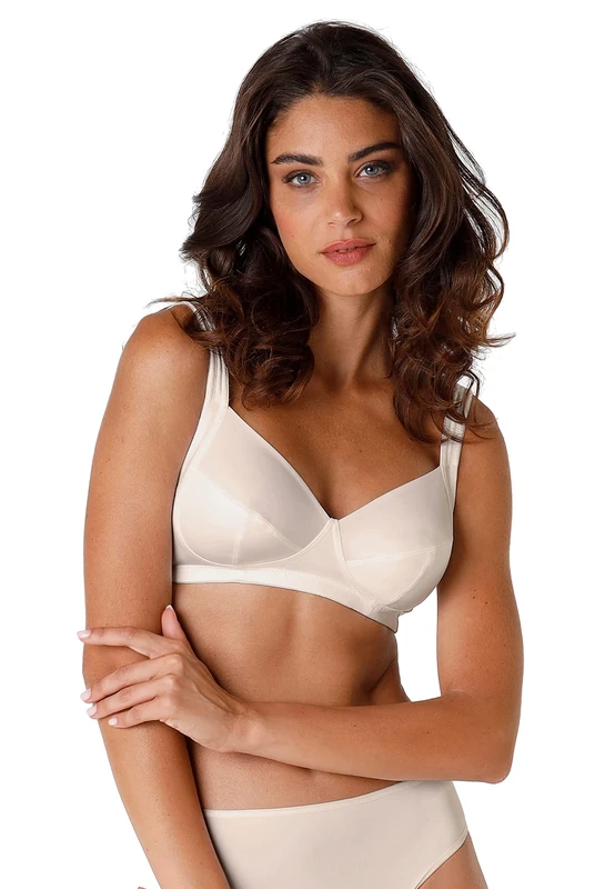 Lovable Women Reggiseno Senza Ferretto Shaping. Alto Sostegno. Bra, Beige (136-nudo), Size 4-D / 36 D