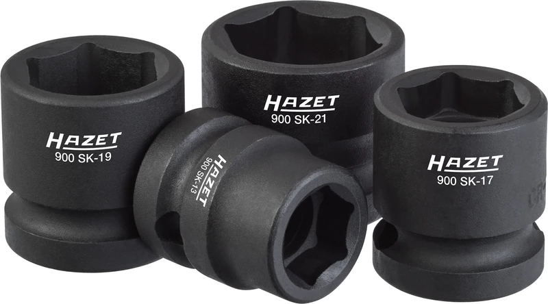 HAZET 900SK/4 29 mm Hexagon Traction Profile Impact Socket Set - Multi-Colour