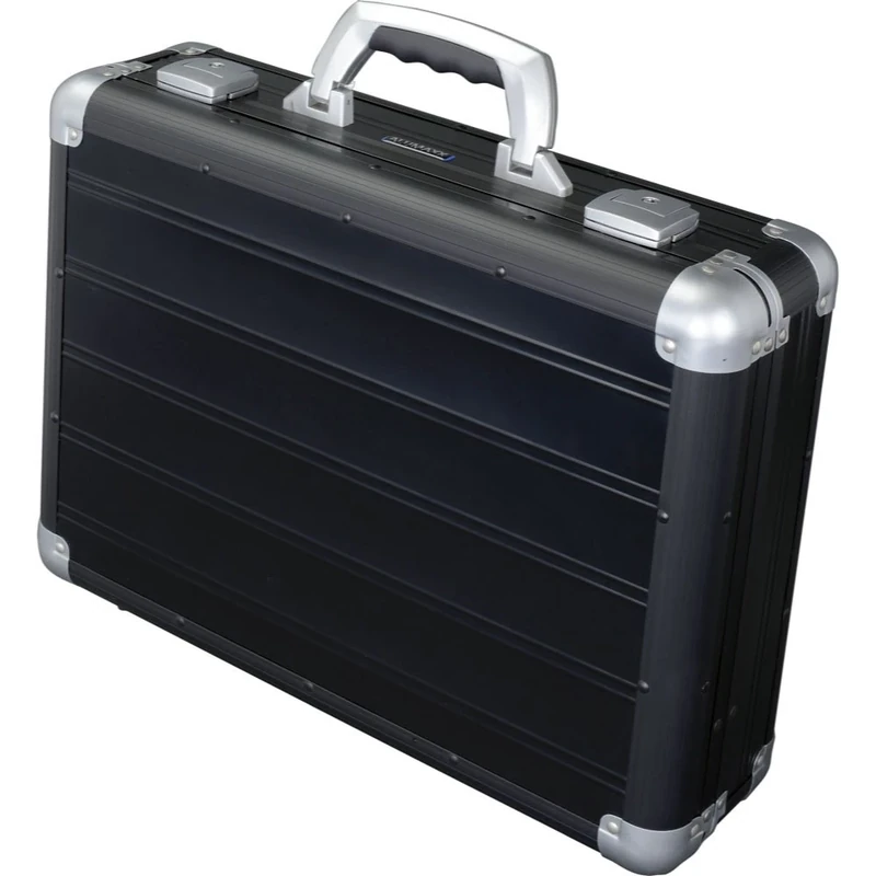 Alumaxx Attaché Venture Laptop Case, matt Black, 45,5 × 33,5 × 13,5 cm, Venture Attachment case matt Black