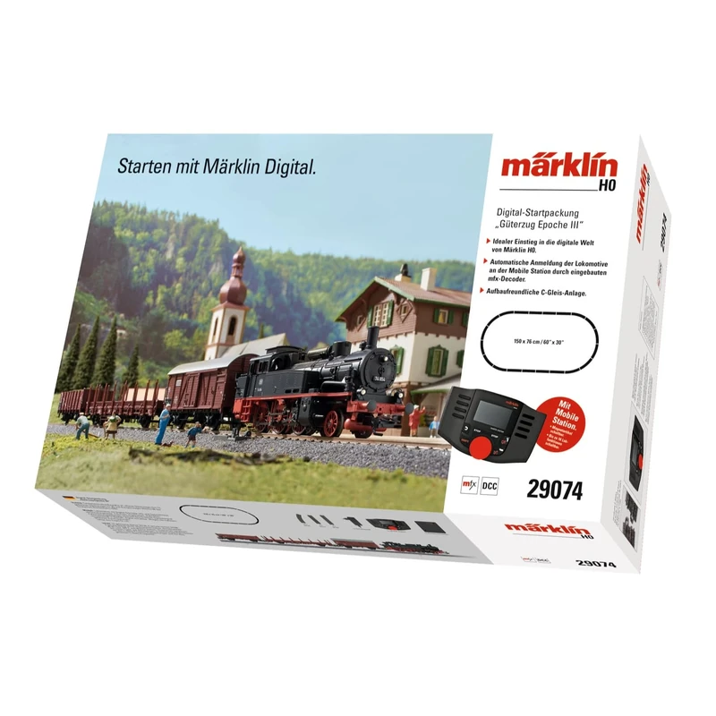 Märklin 29074 Startpackung mit BR 74 Digital Starter Pack Freight Train, Multicoloured
