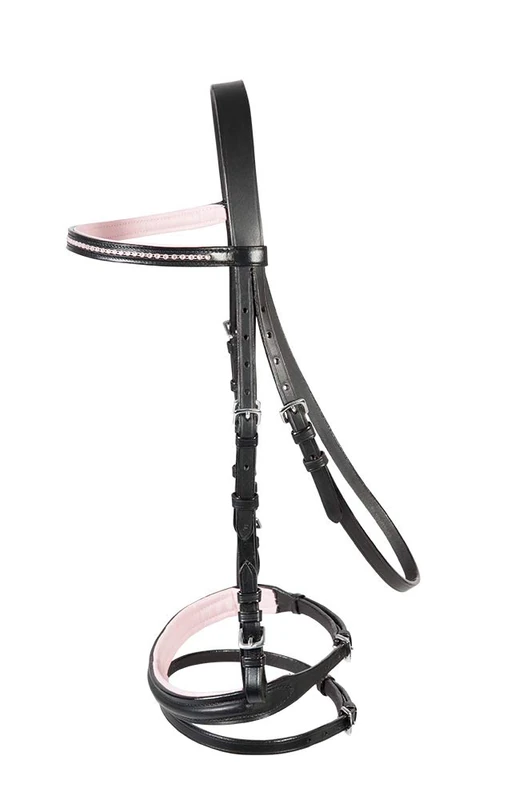 PFIFF 'Staines' Bridle Black/Pink Cob