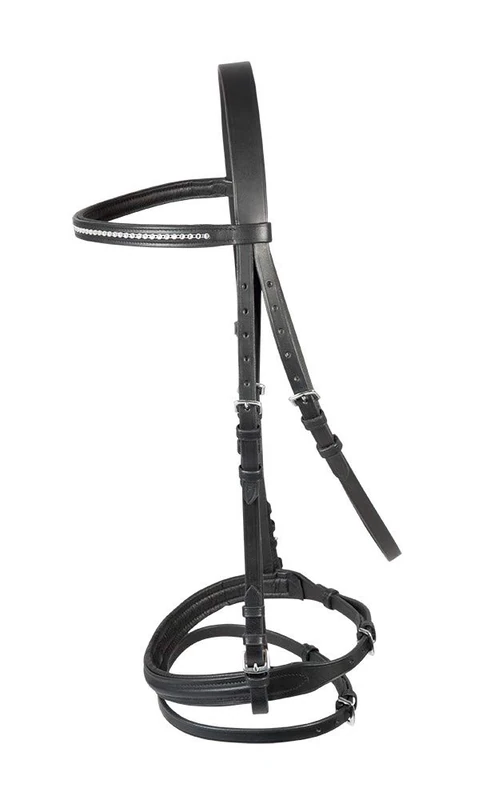 PFIFF Staines Bridle Black/White Cob