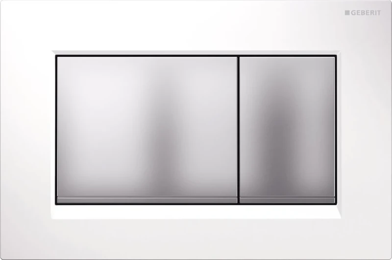 Geberit Sigma 30 Actuator Plate, Set of 1, White/Matte Chrome 115.883. KL. 1