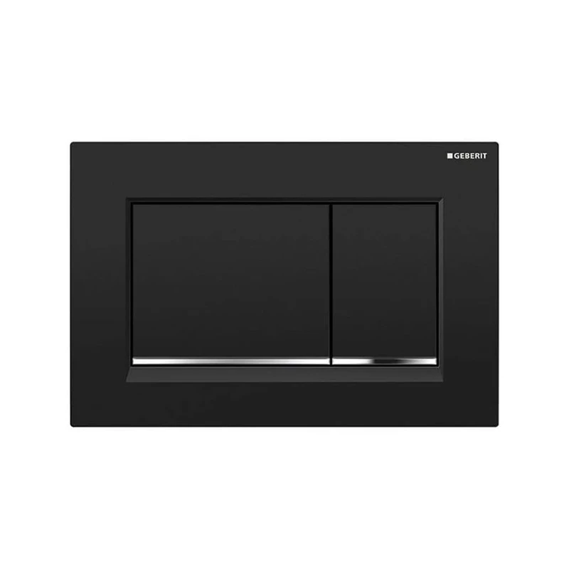 Geberit K13379 Sigma 30 Actuator Plate. KM. 1 Black/Gloss Chrome (115.883 – Pack of 1