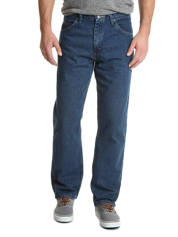 Wrangler Authentics Men's Authentics Big & Tall Classic Relaxed Fit Jean, Dark Stonewash, 52W / 32L