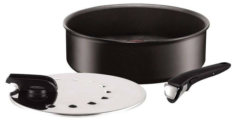 Tefal l6503303Ingenio Expertise Pan With Handle And Lid, 26 cm, Black - Image 1