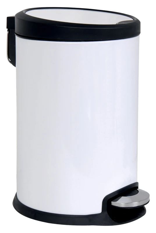 MSV "Soft Close Pedal Bin, White, 20 Litre