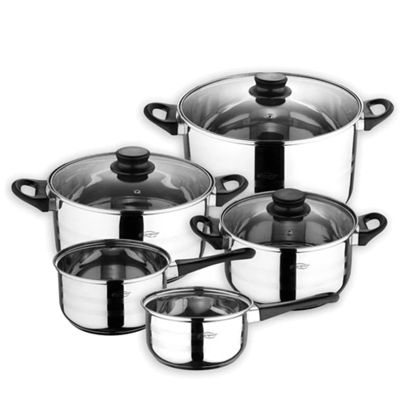San Ignacio Cookware Set, Silver, 8 Piece