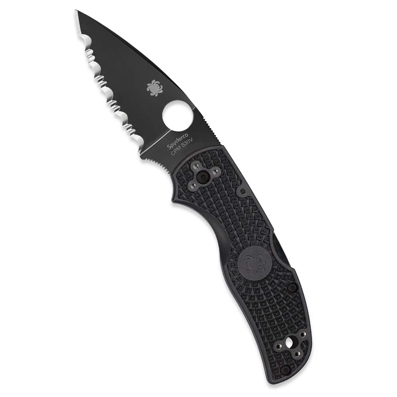 Spyderco, Inc. 4013208-SSI Spyderco Native 5 Lightweight-3.1in Blk Blde-CombinationEdge - multi, N/A