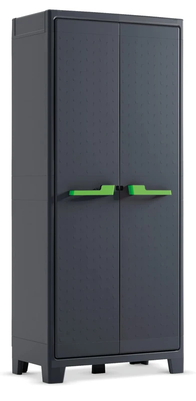 Keter Moby High Indoor Garage Utility Multi purpose Cabinet - Graphite Grey
