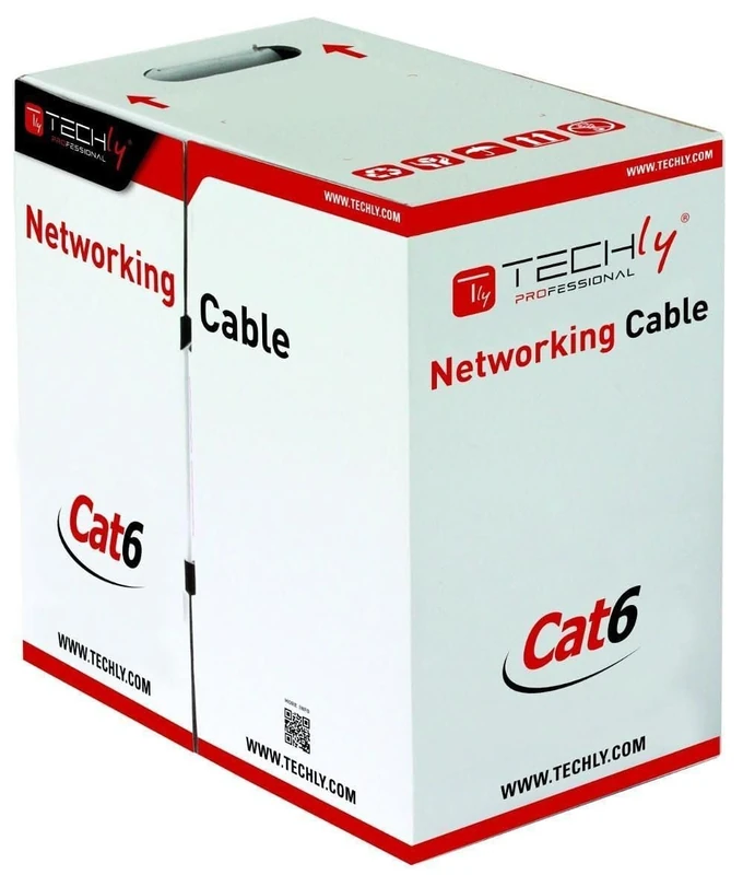 Techly Intellinet ITP9-RIS-0305E 305m Cat6 S/FTP (S-STP) Grey Network Cable – Network Cables (305 m, Cat6, S/FTP (S-STP), Grey)