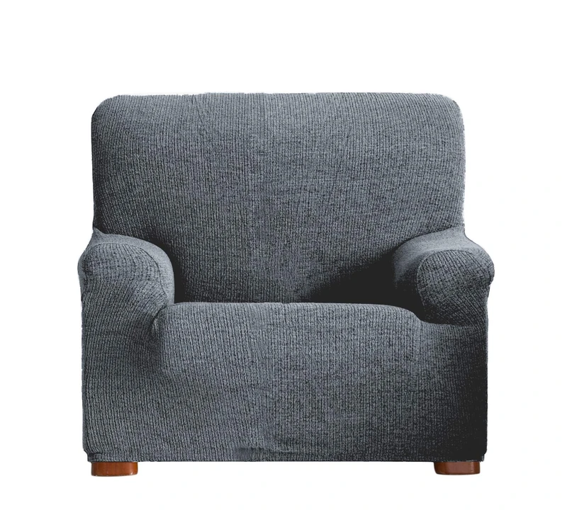 Eysa Dorian bielastic sofa cover 1 seat colour 6-grey, Chenille, 37 x 9 x 29 cm F715456 - Image 1