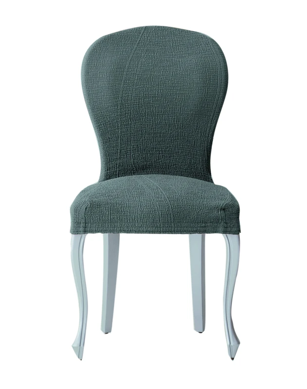 Eysa Teide bielastic chair cover with backrest, pack 2, colour 06-grey, Polyester-Cotton, 32 x 7 x 20 cm