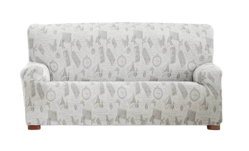 Eysa Elastic Butterfly Sofa Cover, Ecru 2 Seats ecru