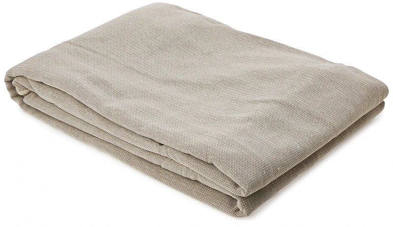 Eysa Constanza universal sofa cover with ribbons 2 color 01-linen, Cotton, Two_Seats