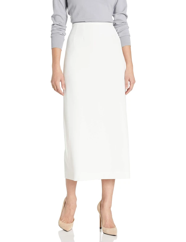 Kasper Women's Stretch Crepe Column Skirt, Vanilla Ice, 12 - Image 1