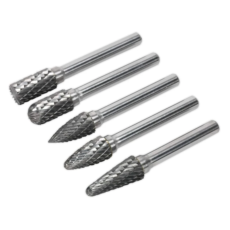 Sealey Sdbk5 Tungsten Carbide Rotary Burr Set 5Pc